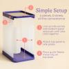 imageLansinoh Breastmilk Storage Container with QuickFreeze Tray Stores up to 10 Breast Milk Bags Made Without BPABPS Freeze Bags Vertically and Horizontally Includes 5 Milk Bags