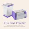 imageLansinoh Breastmilk Storage Container with QuickFreeze Tray Stores up to 10 Breast Milk Bags Made Without BPABPS Freeze Bags Vertically and Horizontally Includes 5 Milk Bags