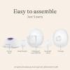 imageLansinoh Discreet Duo Wearable Breast Pump Hands Free Breast Pump 4 Pumping Modes 9 Levels Hospital Strength Suction LED Display LeakResistant Design 2 Breast Flange Sizes Included 24mm ampamp 21mmDiscreetDuo Wearable Pump