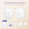 imageLansinoh Discreet Duo Wearable Breast Pump Hands Free Breast Pump 4 Pumping Modes 9 Levels Hospital Strength Suction LED Display LeakResistant Design 2 Breast Flange Sizes Included 24mm ampamp 21mmDiscreetDuo Extra Pumping Set