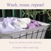 imageLansinoh Washable Nursing Pads Made with Organic Bamboo Viscose Reusable Breast Pads for Breastfeeding with Wash Bag Breastfeeding Essentials 10 Count10 Count Pack of 2