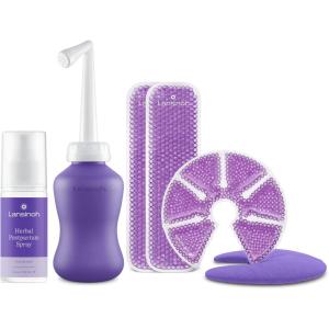 imageLansinoh Postpartum Essentials Kit with Peri Bottle Herbal Spray ampamp Reusable Ice Packs with Sleeves  Hot ampamp Cold Breast Therapy Packs with Soft Covers for Postpartum ampamp Breastfeeding Relief 2 PackRecovery Bundle  Therapy Packs