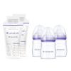 imageLansinoh Breastmilk Storage Bags 200 Count Breast Milk Storage Bags for Feeding Baby Essentials Strong DoubleSealed 6oz  Lansinoh AntiColic Baby Bottles for Breastfeeding Babies 5oz 3 Count200 Bags  3 Bottles