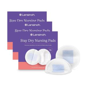 imageLansinoh Breastmilk Storage Bags 200 Count Breast Milk Storage Bags for Feeding Baby Essentials 6 oz  Lansinoh Stay Dry Disposable Nursing Pads Soft and Super Absorbent Breast Pads 200 Count108 Count