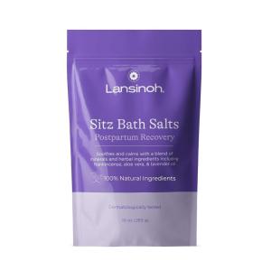 imageLansinoh Sitz Bath Salts Postpartum Essentials and Hemorrhoid Treatment Epsom Salt Bath Soak With Lavender Oil Frankincense and Aloe Vera 10 Ounce