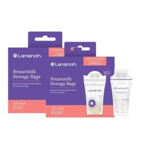imageLansinoh Breastmilk Storage Bags 300 Count Baby Essentials Fast Freeze ampamp Thaw Breast Milk Bags for Baby Bottle Feeding Superior Strength ampamp Stretch 6 Ounce300 Count
